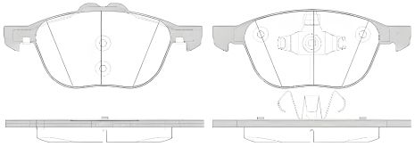 Гальмівних колодок комплект FORD KUGA, FORD TRANSIT, FORD TOURNEO, REMSA (108250) Гальмівних колодок комплект FORD KUGA, FORD TRANSIT, FORD TOURNEO, REMSA (108250)