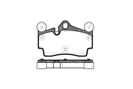 Дисковые тормозные колодки для AUDI Q7, VW TOUAREG, REMSA (099600) Дисковые тормозные колодки для AUDI Q7, VW TOUAREG, REMSA (099600)