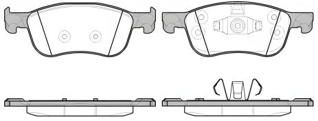 Комплект тормозных колодок для дискового тормоза FORD FIESTA, REMSA (177600)