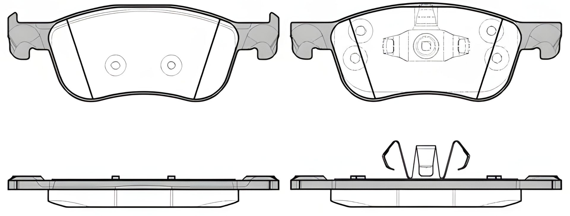 Комплект тормозных колодок для дискового тормоза FORD FIESTA, REMSA (177600) Комплект тормозных колодок для дискового тормоза FORD FIESTA, REMSA (177600)