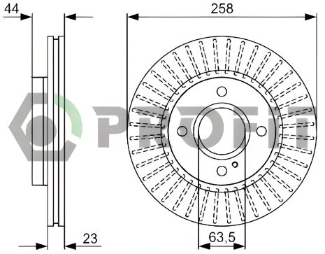 Гальмівний диск FORD FIESTA PROFIT (50101740)