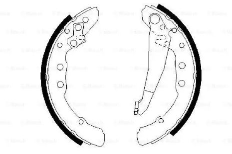 Комплект гальмівних колодок SEAT INCA, VW PASSAT, BOSCH (0986487281)