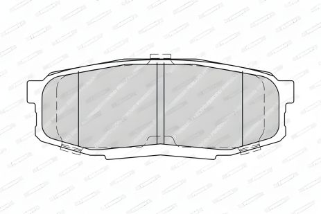 Комплект гальмівних колодок для LEXUS LX, TOYOTA LAND CRUISER, FERODO (FDB4230) Комплект гальмівних колодок для LEXUS LX, TOYOTA LAND CRUISER, FERODO (FDB4230)
