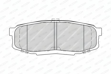 Комплект гальмівних колодок, дискове гальмо LEXUS LX, TOYOTA LAND CRUISER, FERODO (FDB4230)