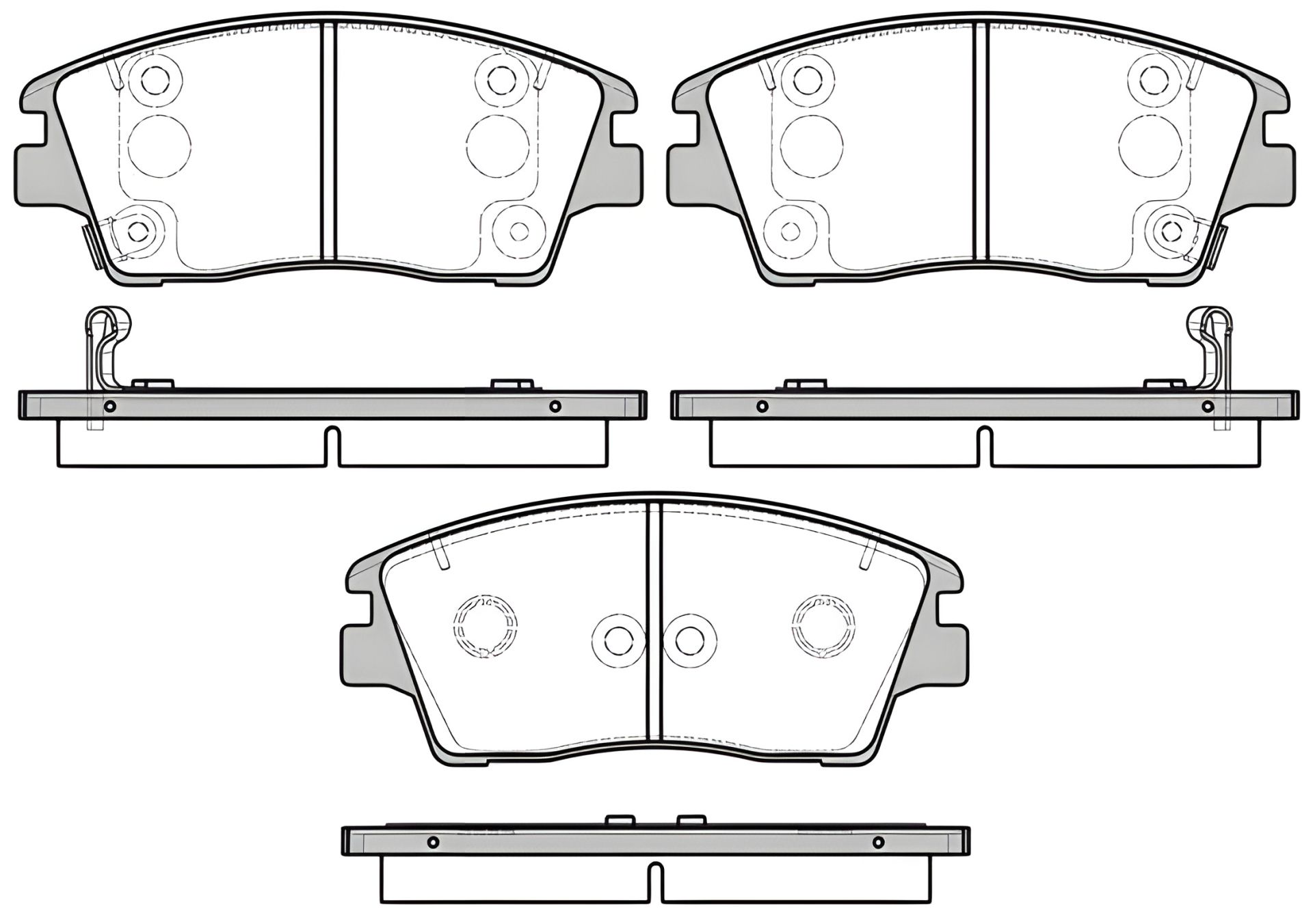 Тормозные колодки для KIA SPORTAGE, HYUNDAI TUCSON, REMSA (167602)