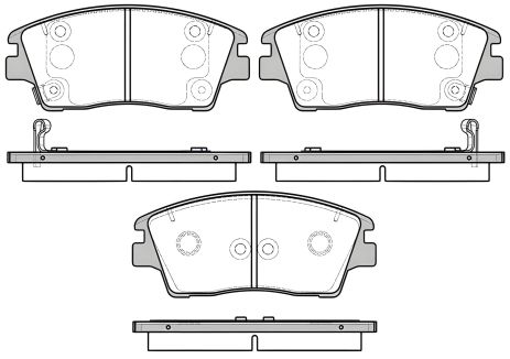 Тормозные колодки для KIA SPORTAGE, HYUNDAI TUCSON, REMSA (167602) Тормозные колодки для KIA SPORTAGE, HYUNDAI TUCSON, REMSA (167602)