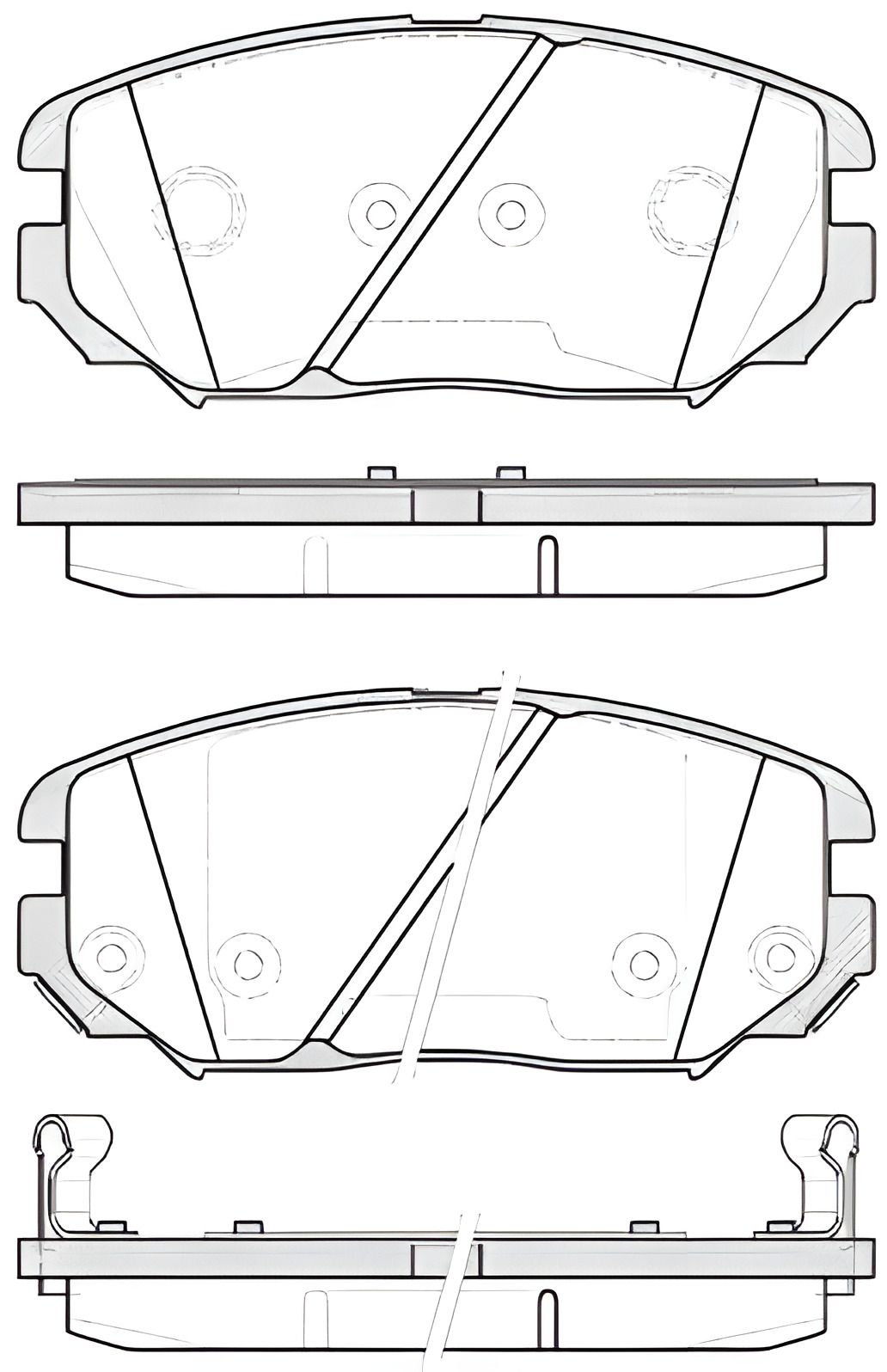 Тормозных колодок комплект, дисковый тормоз KIA SPORTAGE, HYUNDAI GRANDEUR, REMSA (120412)