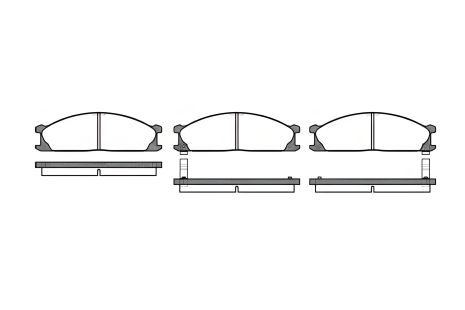 Комплект колодок гальмівних, дискове гальмо NISSAN NP300, SUBARU SVX, REMSA (023602)