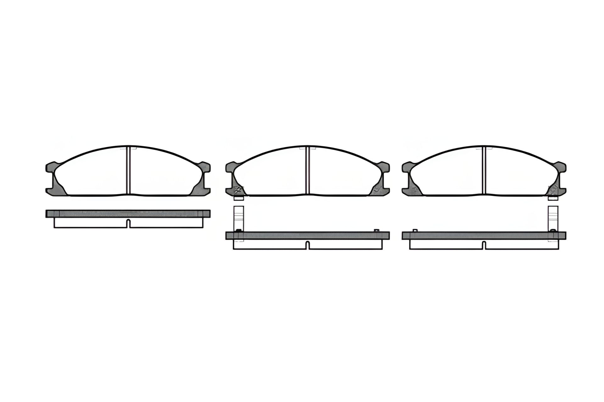 Комплект колодок гальмівних, дискове гальмо NISSAN NP300, SUBARU SVX, REMSA (023602) Комплект колодок гальмівних, дискове гальмо NISSAN NP300, SUBARU SVX, REMSA (023602)