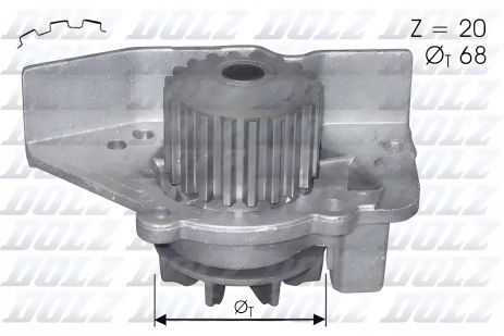 Помпа, водяний насос LANCIA ZETA, FIAT ULYSSE, DOLZ (C118) Помпа, водяний насос LANCIA ZETA, FIAT ULYSSE, DOLZ (C118)