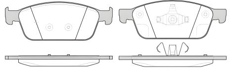 Комплект тормозных колодок, дисковый тормоз LINCOLN MKC, FORD FOCUS, WOKING (P1410310)