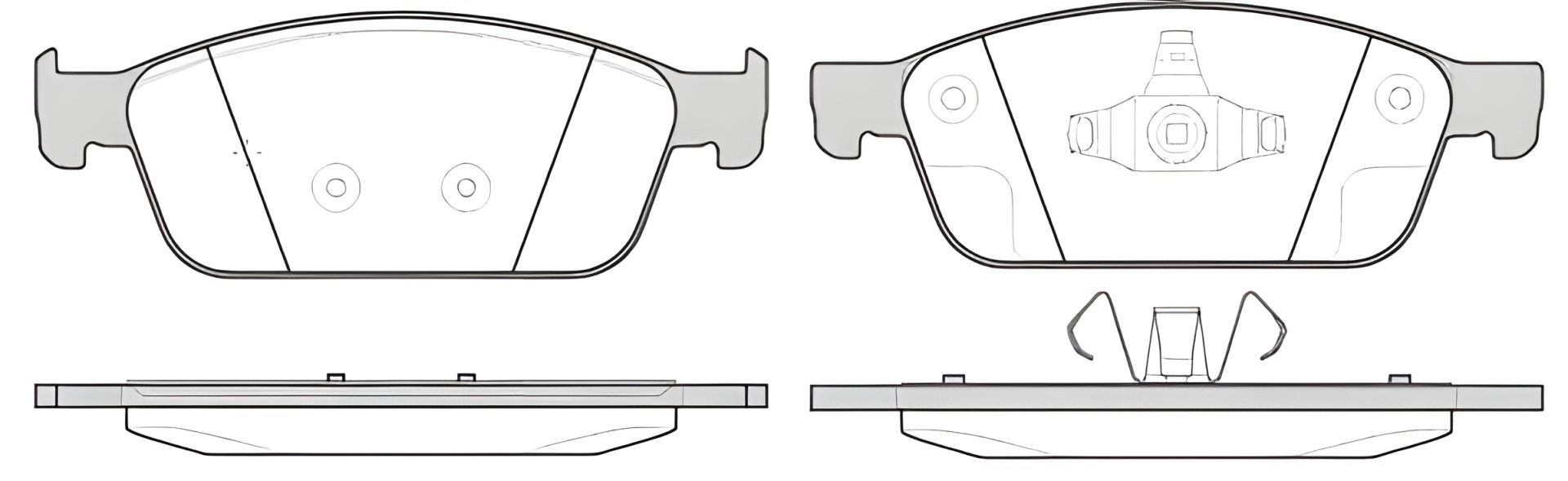 Комплект тормозных колодок, дисковый тормоз LINCOLN MKC, FORD FOCUS, WOKING (P1410310) Комплект тормозных колодок, дисковый тормоз LINCOLN MKC, FORD FOCUS, WOKING (P1410310)