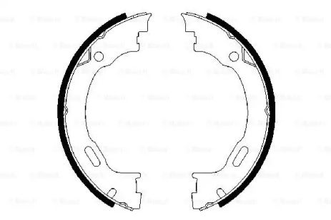 Комплект тормозных колодок, стояночный тормоз DODGE CHALLENGER, CHRYSLER 300, BOSCH (0986487609)