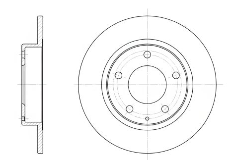 Гальмівний диск HAIMA (FAW), LAND ROVER, REMSA (620600) Гальмівний диск HAIMA (FAW), LAND ROVER, REMSA (620600)