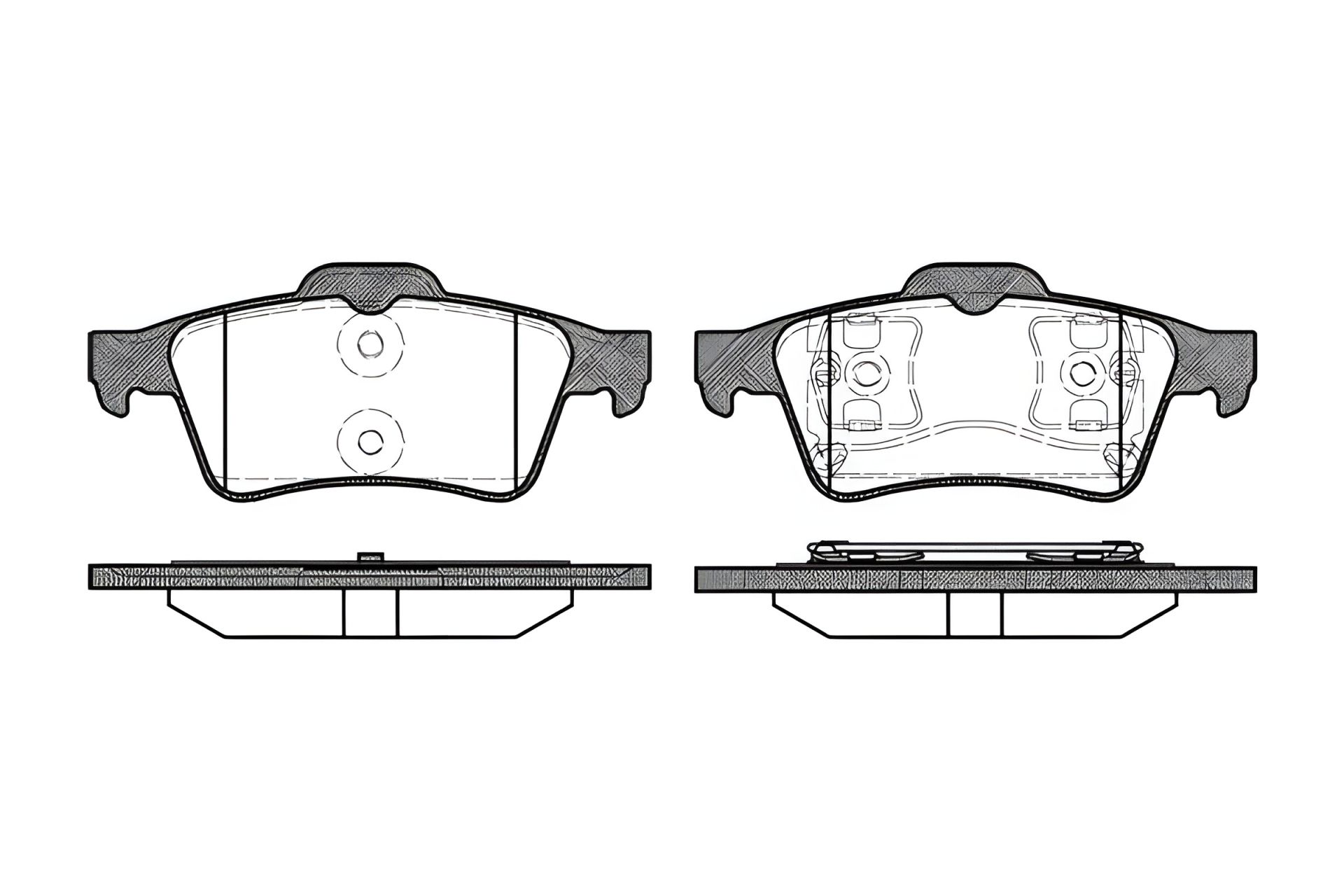 Комплект гальмівних колодок, дискове гальмо CITROËN C5, VOLVO V50, REMSA (084200) Комплект гальмівних колодок, дискове гальмо CITROËN C5, VOLVO V50, REMSA (084200)
