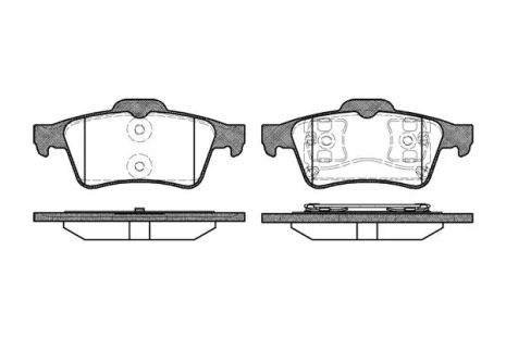 Комплект гальмівних колодок, дискове гальмо CITROËN C5, VOLVO V50, REMSA (084200) Комплект гальмівних колодок, дискове гальмо CITROËN C5, VOLVO V50, REMSA (084200)