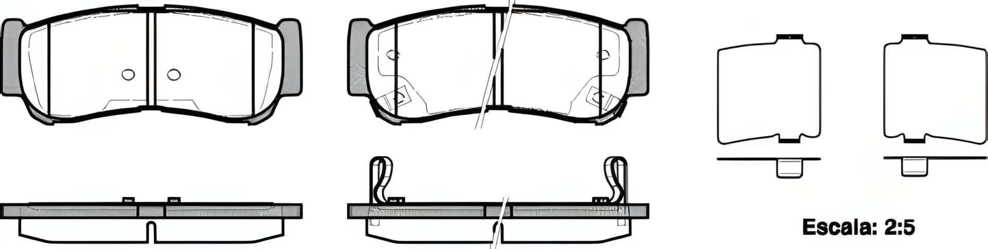 Комплект тормозных колодок, дисковый тормоз HYUNDAI SANTA FE, REMSA (123902) Комплект тормозных колодок, дисковый тормоз HYUNDAI SANTA FE, REMSA (123902)