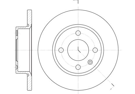 Гальмівний диск SKODA FELICIA, REMSA (642500) Гальмівний диск SKODA FELICIA, REMSA (642500)