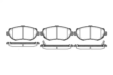 Набір гальмівних майданчиків, диск Brake Lexus є, Toyota supra, Remsa (045602)