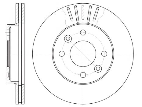 Диск гальмівний NISSAN KUBISTAR, RENAULT CLIO, RENAULT THALIA, WOKING (D608010) Диск гальмівний NISSAN KUBISTAR, RENAULT CLIO, RENAULT THALIA, WOKING (D608010)