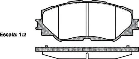 Комплект гальмівних колодок, дискове гальмо SUBARU TREZIA, TOYOTA RAV4, WOKING (P1332300) Комплект гальмівних колодок, дискове гальмо SUBARU TREZIA, TOYOTA RAV4, WOKING (P1332300)
