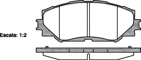 Комплект тормозных колодок, дисковый тормоз SUBARU TREZIA, TOYOTA RAV4, REMSA (123200) Комплект тормозных колодок, дисковый тормоз SUBARU TREZIA, TOYOTA RAV4, REMSA (123200)