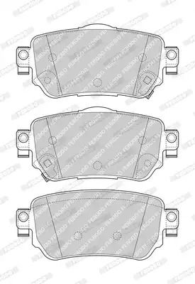 Набір гальмівних майданчиків, дисковий гальм Renault Kadjar, Nissan X-Trail, Ferodo (FDB4842)