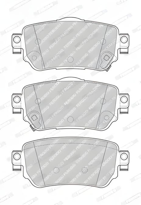 Гальмівних колодок комплект, дискове гальмо RENAULT KADJAR, NISSAN X-TRAIL, FERODO (FDB4842)