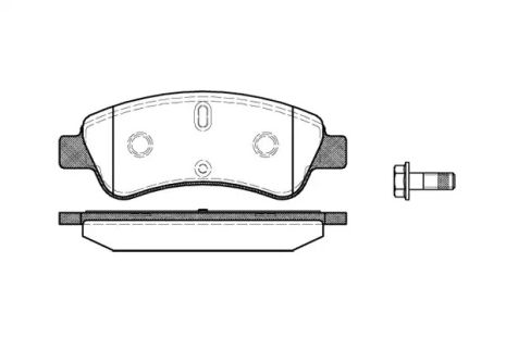 Набір гальмівних майданчиків, диск Brake DS DS, Fengshen S30, REMSA (084010)