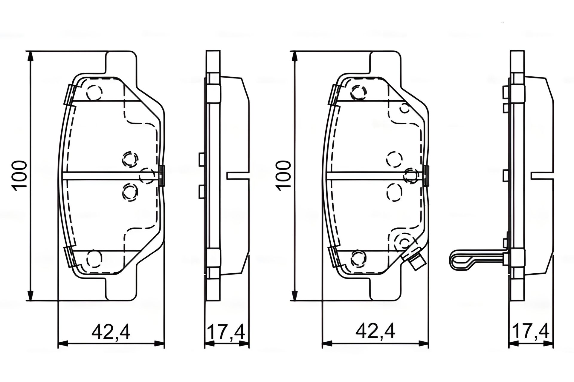 Дисковые тормозные колодки для FIAT TIPO, BOSCH (0986495393) Дисковые тормозные колодки для FIAT TIPO, BOSCH (0986495393)