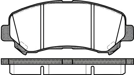 Комплект тормозных колодок SUZUKI KIZASHI, RENAULT KOLEOS, NISSAN MAXIMA, WOKING (P1218300)