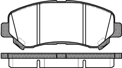 Комплект тормозных колодок SUZUKI KIZASHI, RENAULT KOLEOS, NISSAN MAXIMA, WOKING (P1218300)