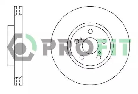 Диск гальмівний TOYOTA AVENSIS, PROFIT (50101508)