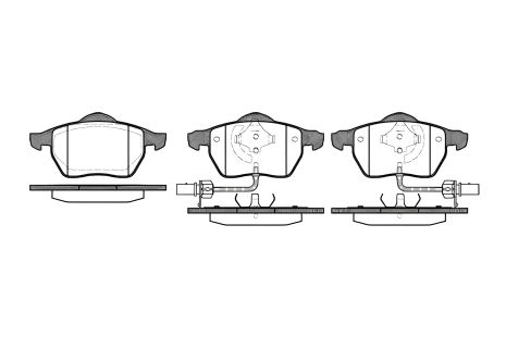 Комплект тормозных колодок, дисковый тормоз AUDI A6, SKODA SUPERB, WOKING (P290352)