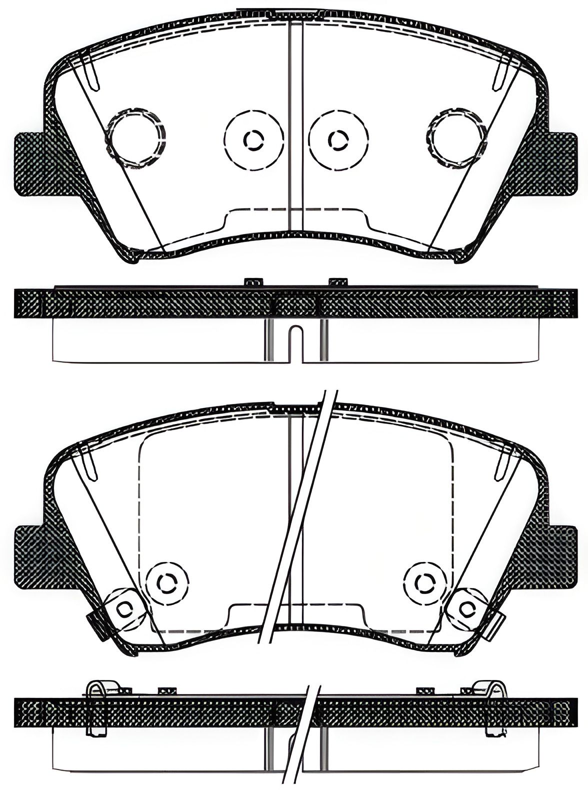 Комплект гальмівних колодок, дискове гальмо HYUNDAI ELANTRA, KIA CERATO, REMSA (141232) Комплект гальмівних колодок, дискове гальмо HYUNDAI ELANTRA, KIA CERATO, REMSA (141232)