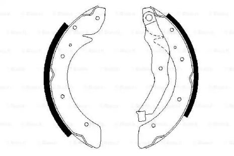 Комплект тормозных колодок RENAULT SCÉNIC, BOSCH (0986487528)