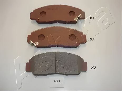 Комплект тормозных колодок, дисковый тормоз HONDA CIVIC, ASHIKA (5004491)