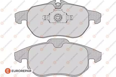 Комплект гальмівних колодок, дискове гальмо FIAT CROMA, OPEL SIGNUM, EUROREPAR (1617266080)