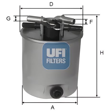 Топливный фильтр для RENAULT KOLEOS и NISSAN NV200, UFI (2402601) Топливный фильтр для RENAULT KOLEOS и NISSAN NV200, UFI (2402601)
