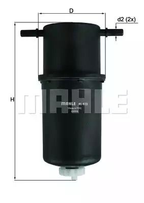 Паливний фільтр VW Crafter, Mahle/Knecht (KL873)