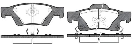 Комплект тормозных колодок, JEEP 68052386AA, JEEP GRAND CHEROKEE, REMSA (144602) Комплект тормозных колодок, JEEP 68052386AA, JEEP GRAND CHEROKEE, REMSA (144602)