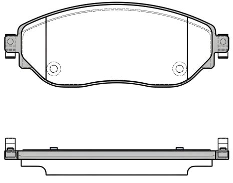 Комплект гальмівних колодок для дискових гальм NISSAN NV300, FIAT TALENTO, виробництво REMSA (161708)