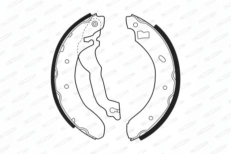 Комплект передніх гальмівних колодок FORD ESCORT, FERODO (FSB298)