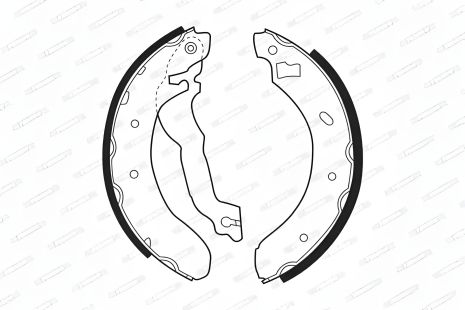 Комплект передніх гальмівних колодок FORD ESCORT, FERODO (FSB298) Комплект передніх гальмівних колодок FORD ESCORT, FERODO (FSB298)