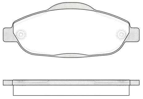 Комплект гальмівних колодок для PEUGEOT 5008, REMSA (132300) Комплект гальмівних колодок для PEUGEOT 5008, REMSA (132300)