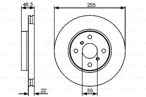 Гальма Toyota Yaris, Bosch (0986479430)