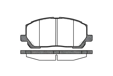 Комплект гальмівних колодок, дискове гальмо TOYOTA HIGHLANDER, LEXUS RX, REMSA (085500) Комплект гальмівних колодок, дискове гальмо TOYOTA HIGHLANDER, LEXUS RX, REMSA (085500)