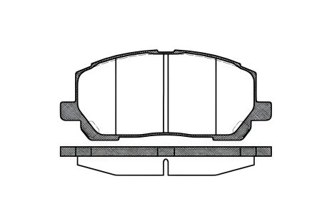 Brake Pad Set for TOYOTA HIGHLANDER, LEXUS RX, REMSA (085500) Brake Pad Set for TOYOTA HIGHLANDER, LEXUS RX, REMSA (085500)