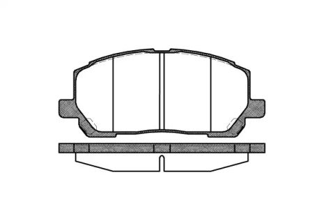 Набір гальмівних майданчиків, Toyota Highlander, Lexus RX, REMSA (085500)