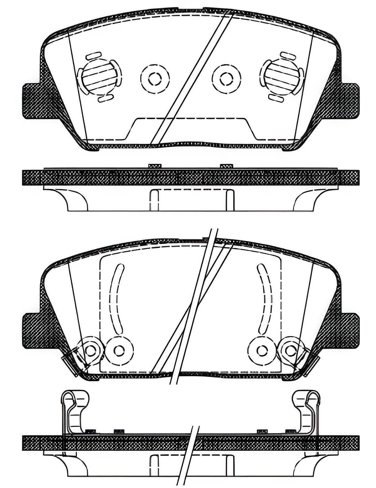 Гальмівні колодки KIA CEE'D, HYUNDAI GRANDEUR, REMSA (139802) Гальмівні колодки KIA CEE'D, HYUNDAI GRANDEUR, REMSA (139802)